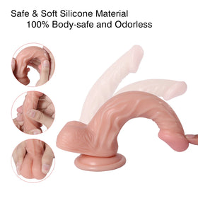 Dildo Series Dick 18.5 Cm Eğik Realistik Dildo