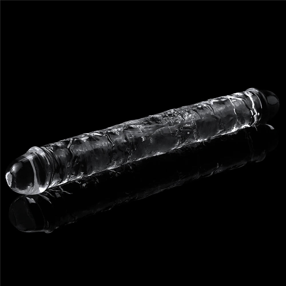 Lovetoy Flawless Clear Dildo 30 cm Çift Taraflı Realistik Penis LV310018