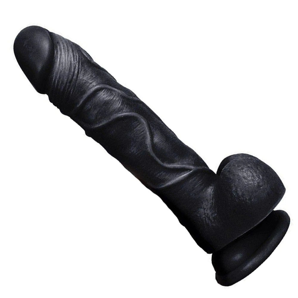 Xise Dildo Series Beat 19.5 cm Realistik Penis XS-WBC10009-Black