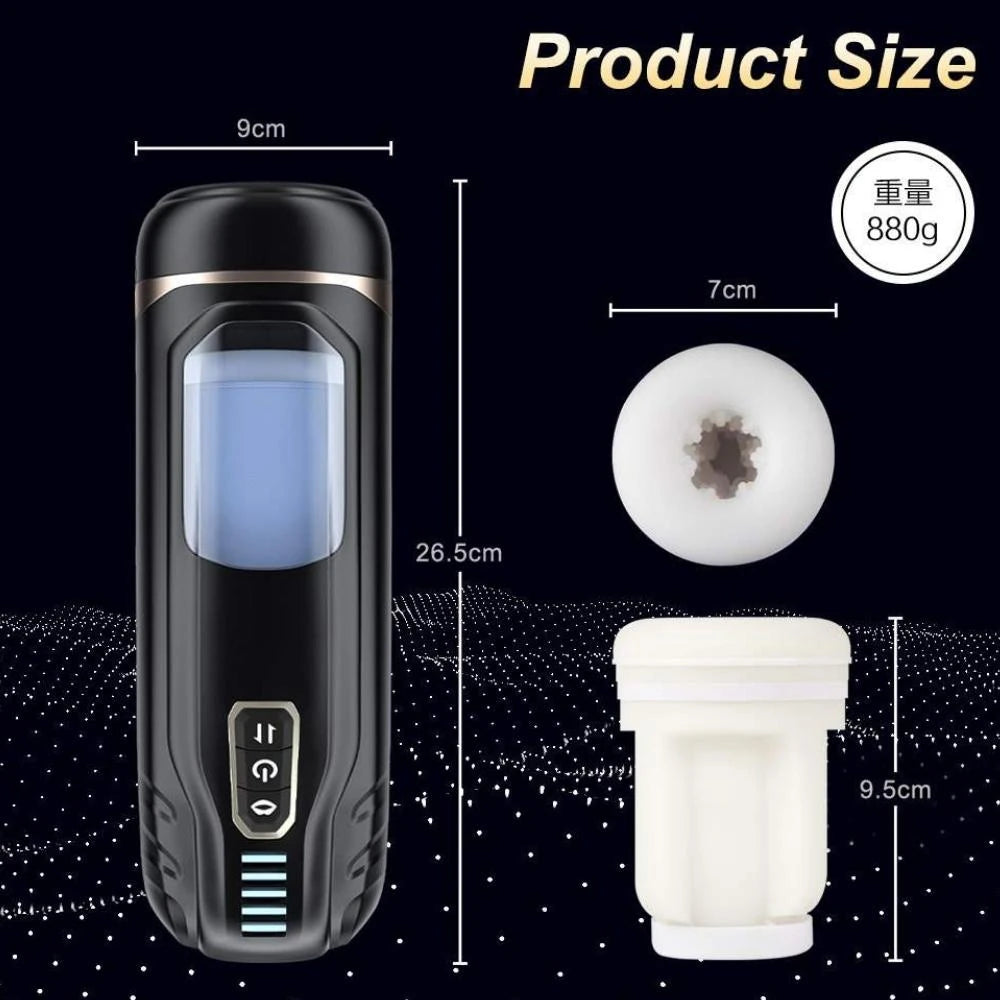 Shequ Cosima Telescopic Sucking Emiş Güçlü Hareketli Masturbator