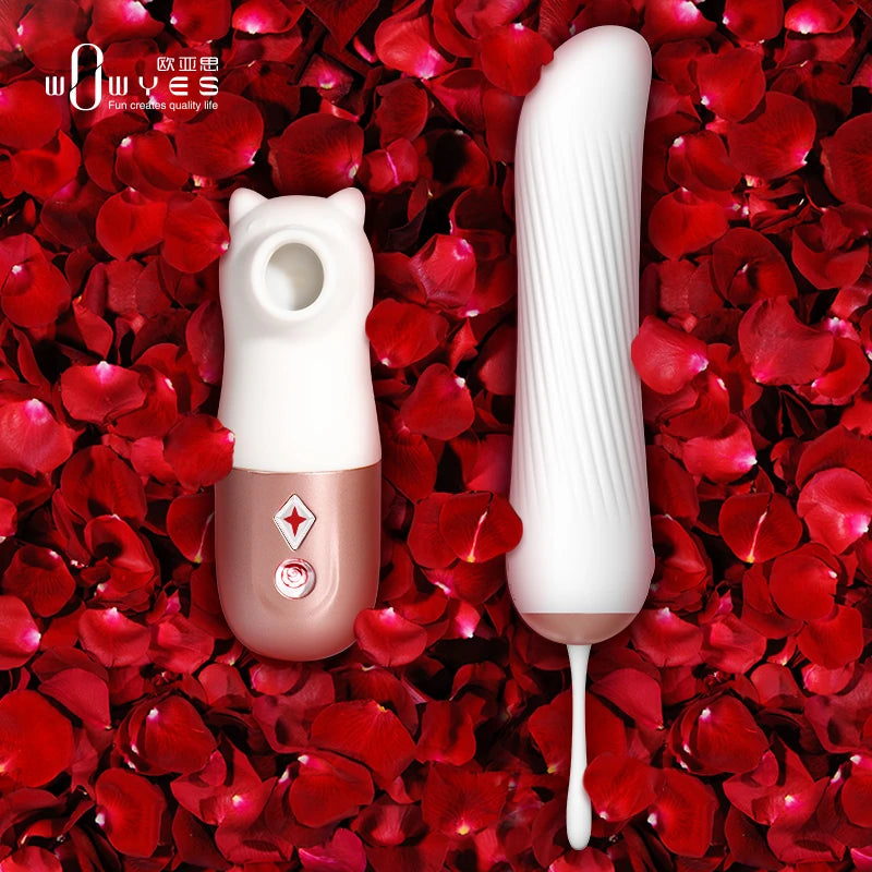 Wowyes Winnie Massager İleri Geri Hareketli Vibratör ve Emiş Güçlü İkili Vibratör