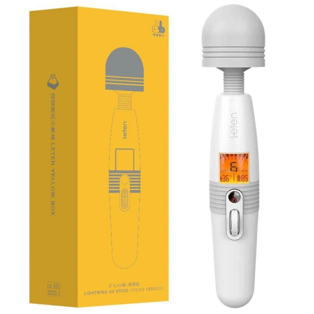 Leten Young Version Göstergeli ve Isıtmalı Masaj Wand Vibratör