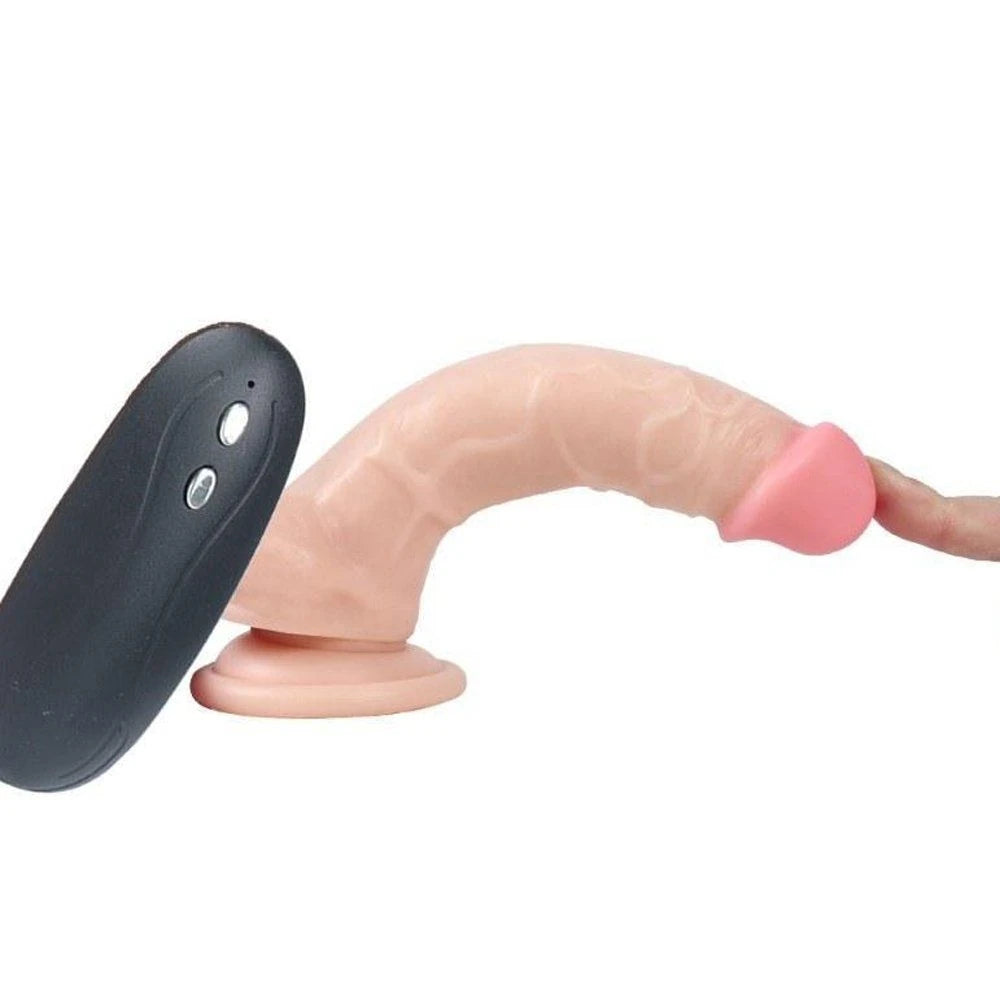 Xise Dildo Series Adonis 10 Mod Titreşimli 18 Cm Realistik Penis
