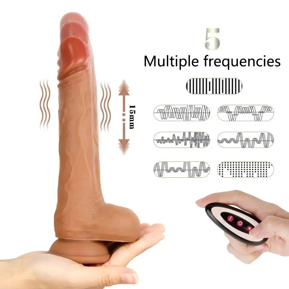 Marcelo Natural Dildo 22 Cm İleri Geri Hareketli Kemerli Realistik Penis