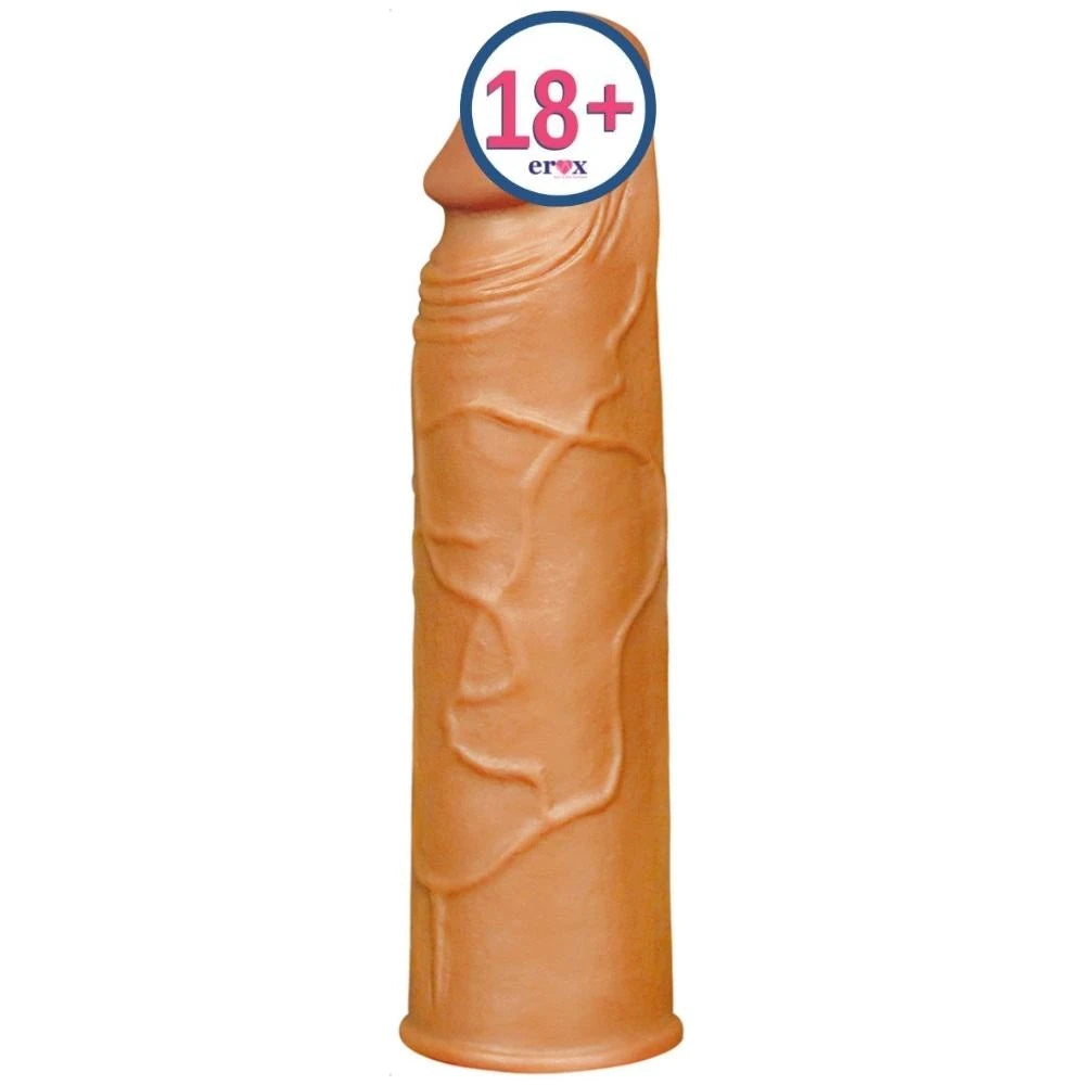 Lovetoy Pleasure X-Tender 3 cm Dolgulu Melez Realistik Penis Kılıfı