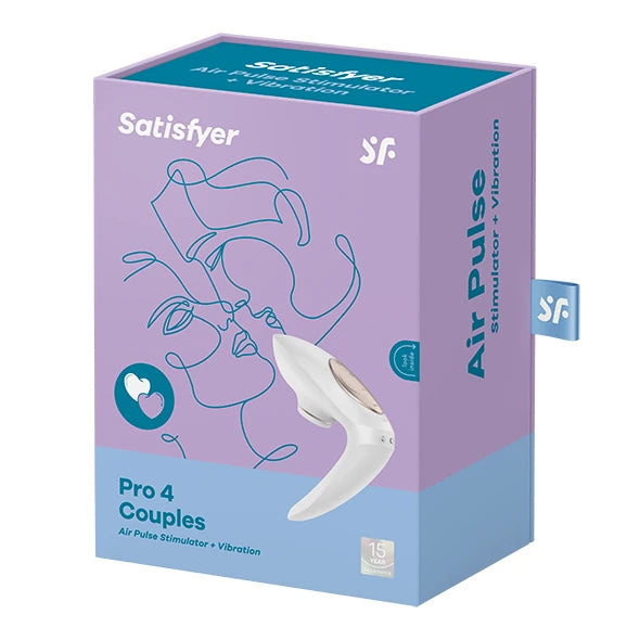 Satisfyer Pro 4 Emiş Yapabilen Çifler İçin Titreşimli Vibratör