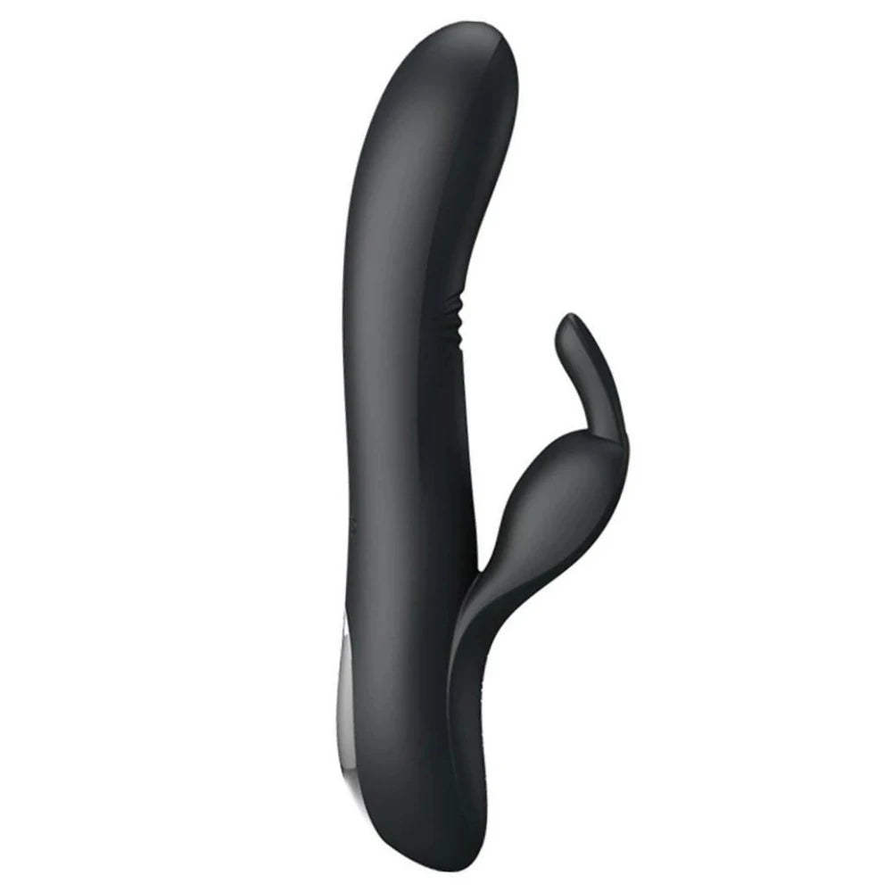 Pretty Love Dylan Parmak Hareket Fonksiyonlu Rabbit Vibratör-Black