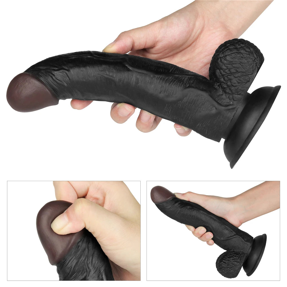 Lovetoy Easy Strapon 21.5 cm Kemerli Realistik Zenci Penis