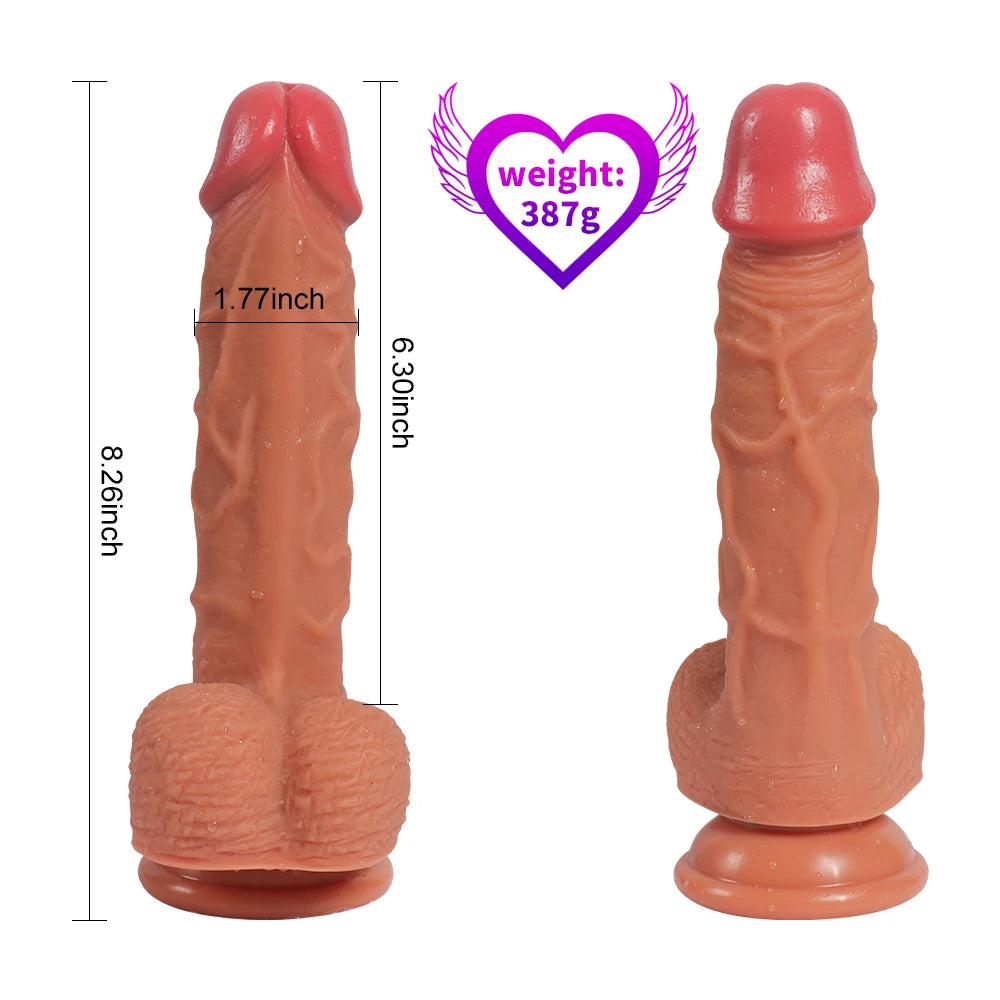 Shequ Dildo Series Hans Natural Doku 21 Cm Realistik Penis