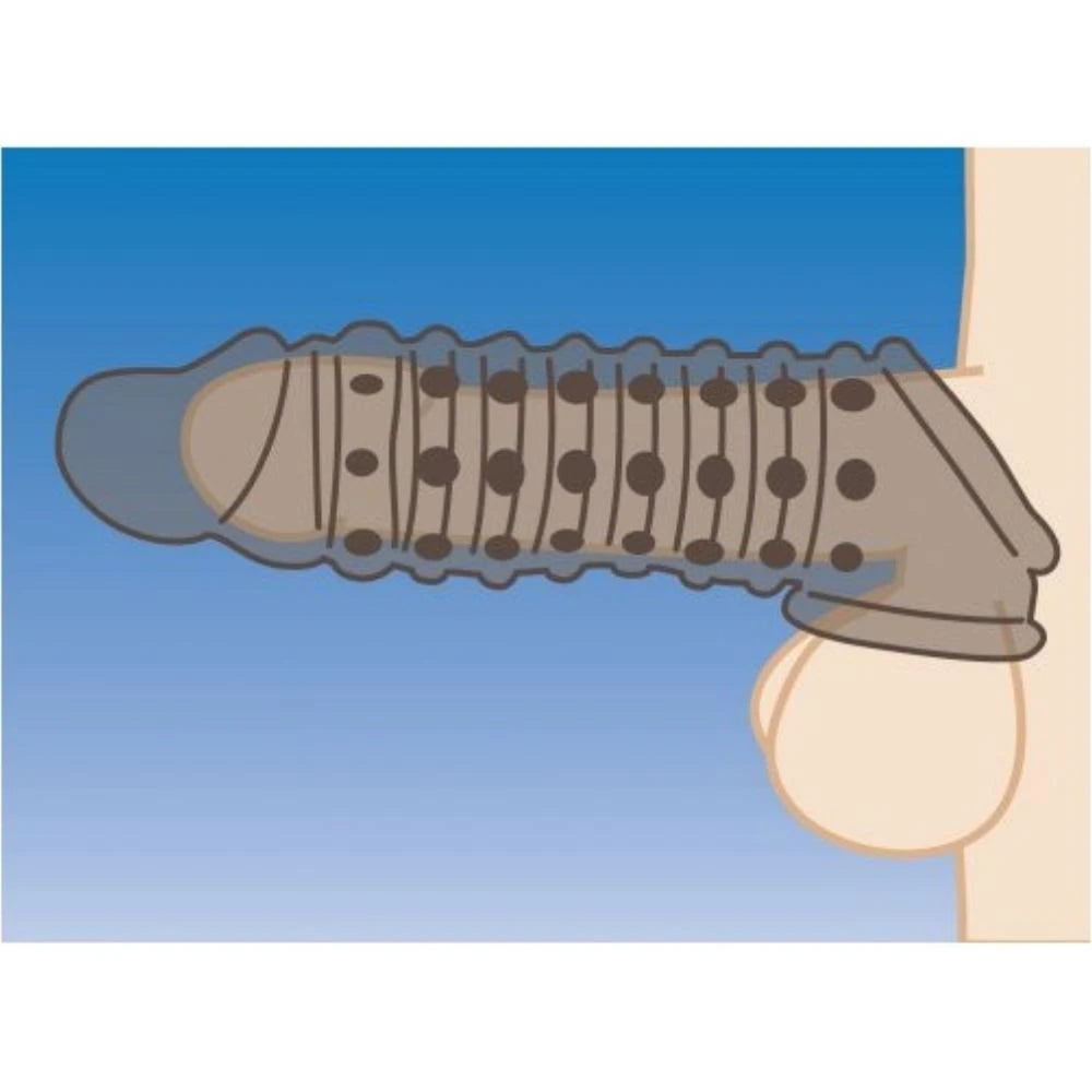 Size Matters Penis Sleeve Black Penis Kılıfı 17 Cm