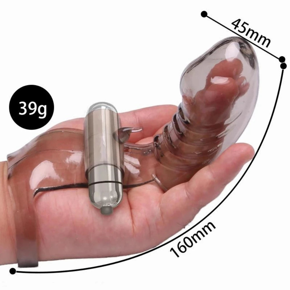Erox Finger Vibe G-Stimulant 10 Mod Parmak Vibratör-Black