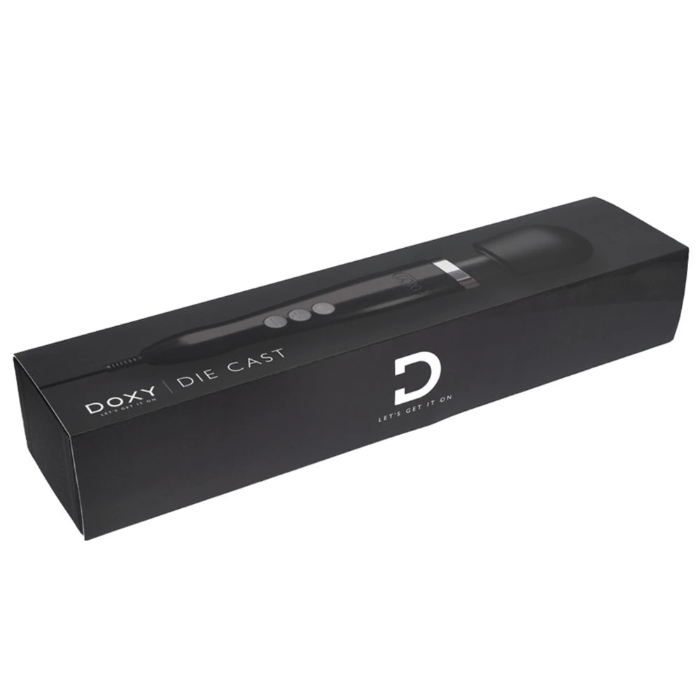 Doxy Die Cast Metal Wand Massager Masaj Aleti - Black