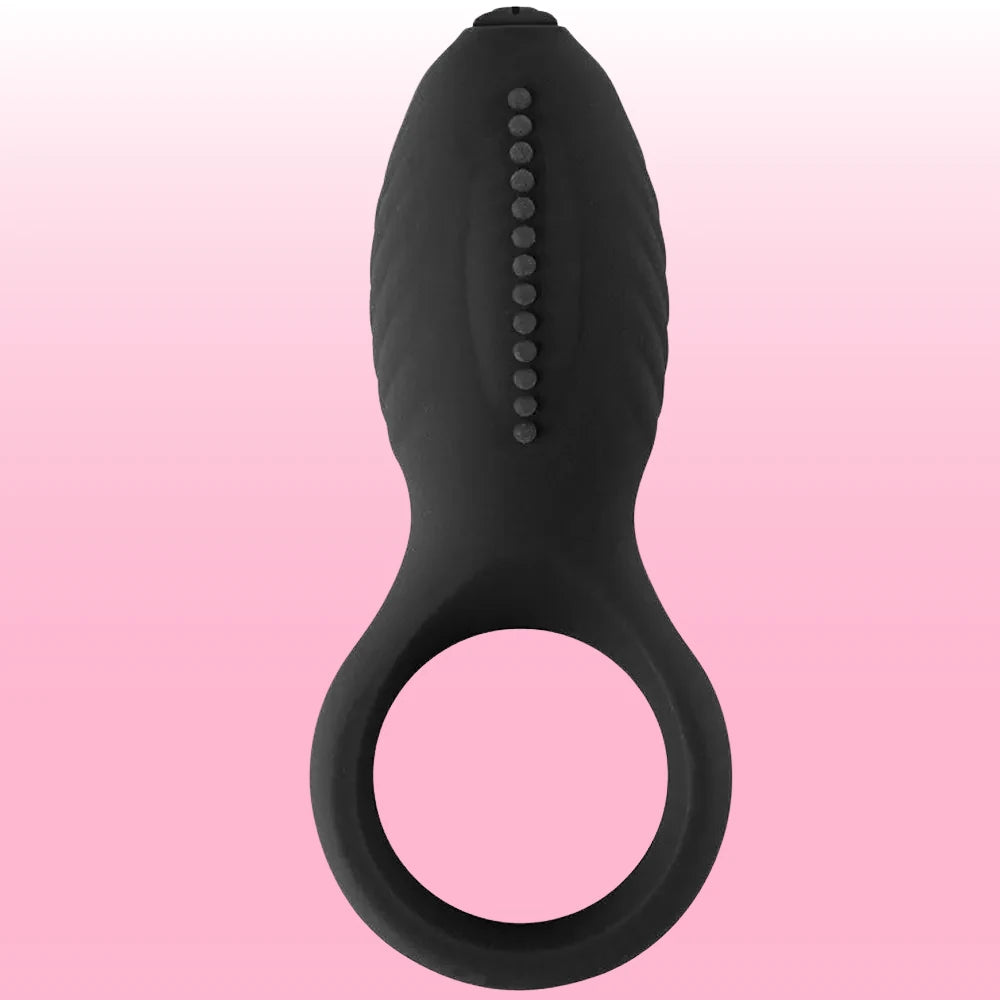 Erox The Cock Ring Nuo Dual Klitoral Titreşimli Penis Halkası-Black