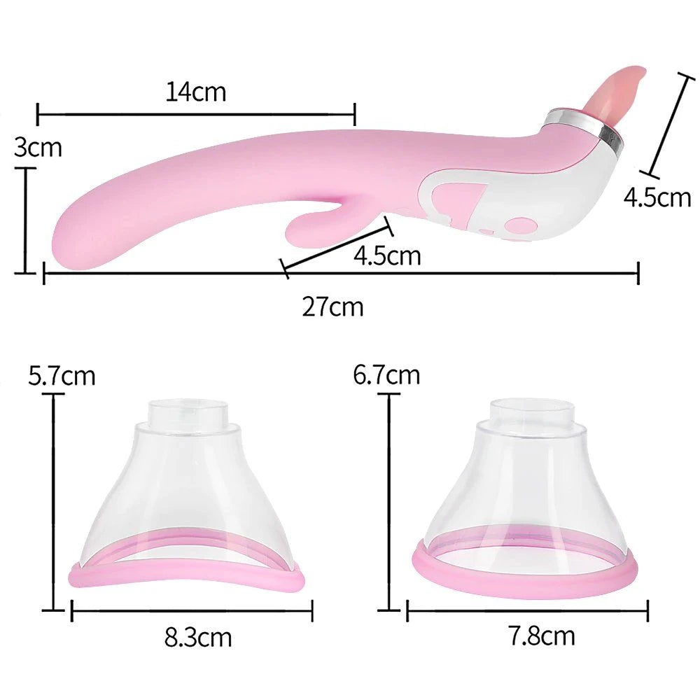 Erox Sucker Licker Çift Yönlü Isıtmalı Yalama Vibratör
