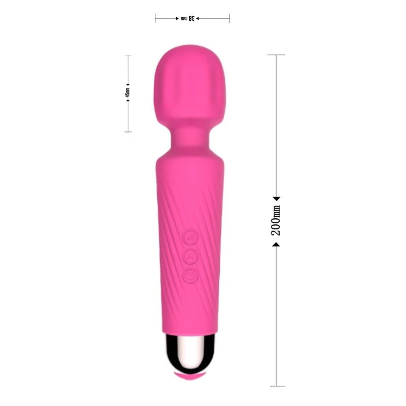 Erox Massage Vibes Pink 20 Mod Usb Şarjlı Masaj Vibratör