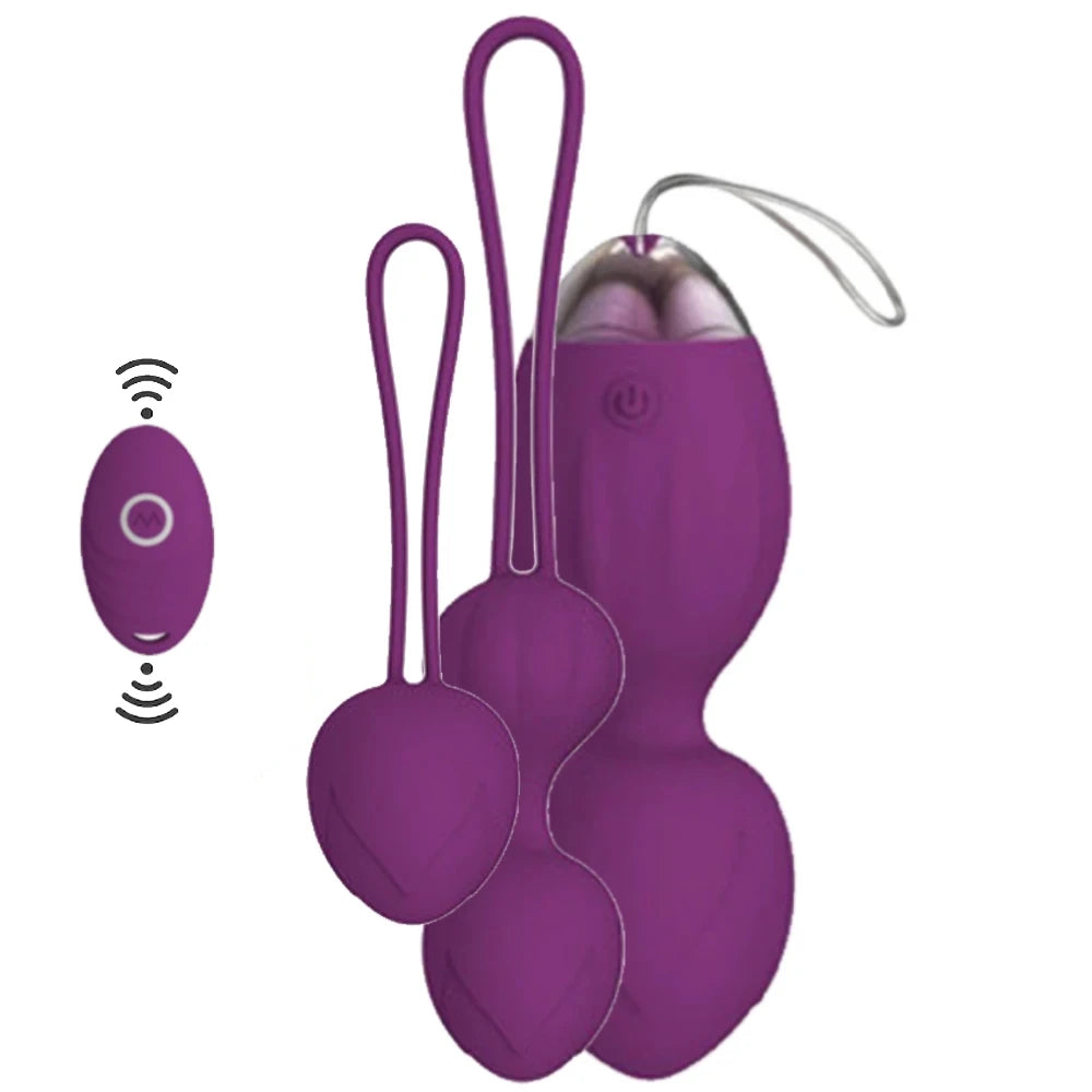 Erox Exuis Purple Uzaktan Kumandalı Kegel Egzersiz Topu
