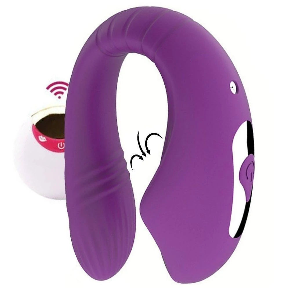 Erox Wearable Emiş Güçlü Giyilebilir Couples Vibratör Purple