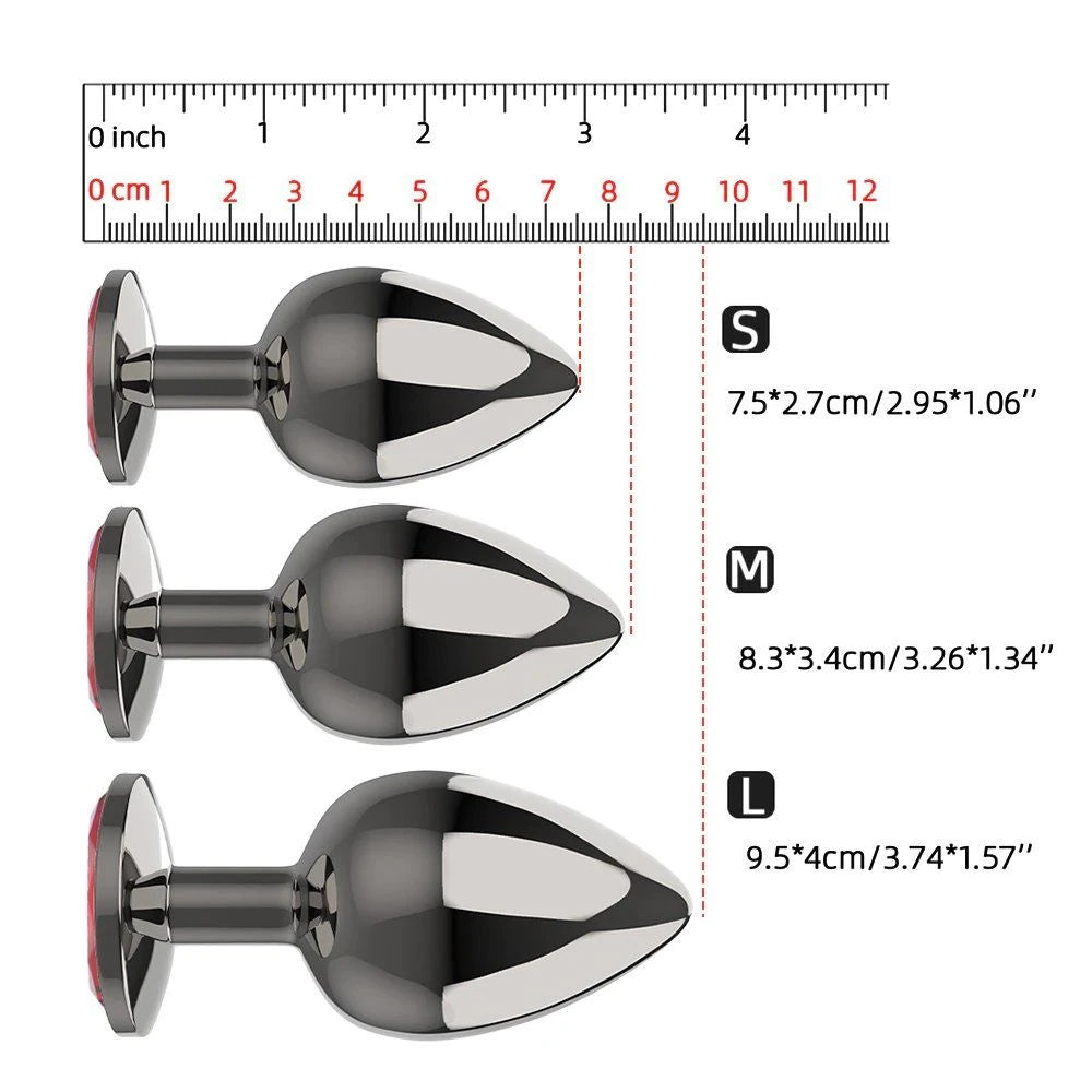 Erox Pink Jewellery Small Lüks Çelik Anal Plug