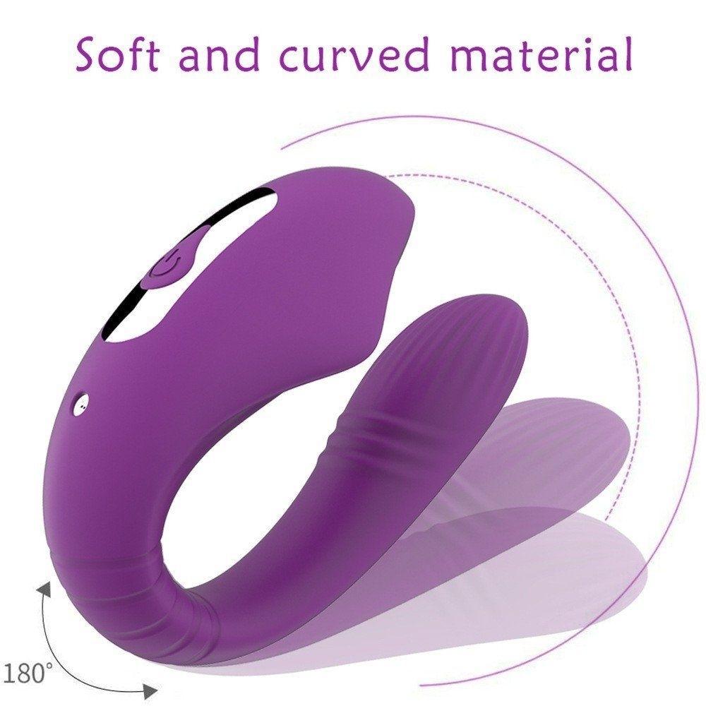 Erox Wearable Emiş Güçlü Giyilebilir Couples Vibratör Purple