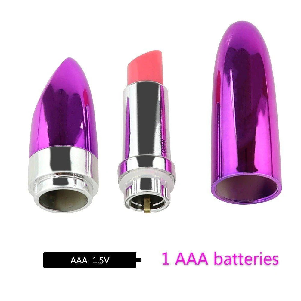 Erox Lipstick Compact Power Full Mini Ruj Vibratör-Yellow