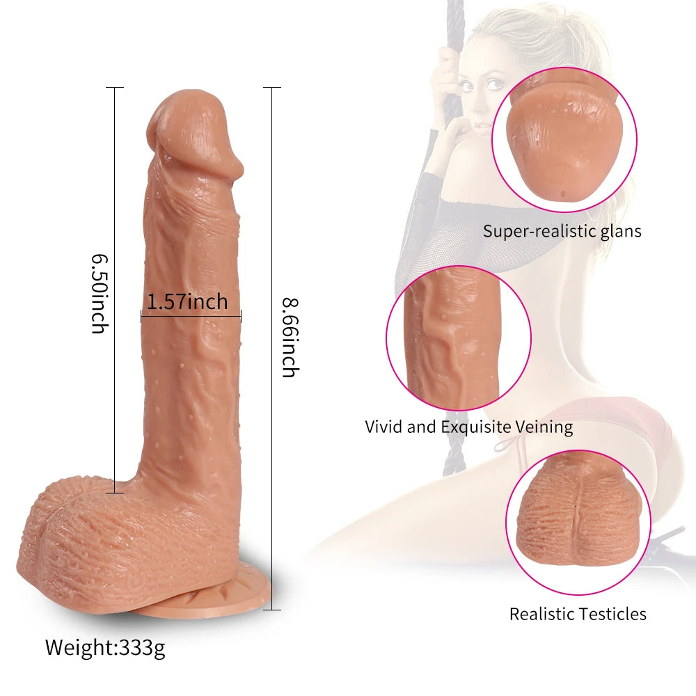 Shequ Hill Telescopic İleri Geri Hareketli Usb Şarjlı Realistik Vibratör