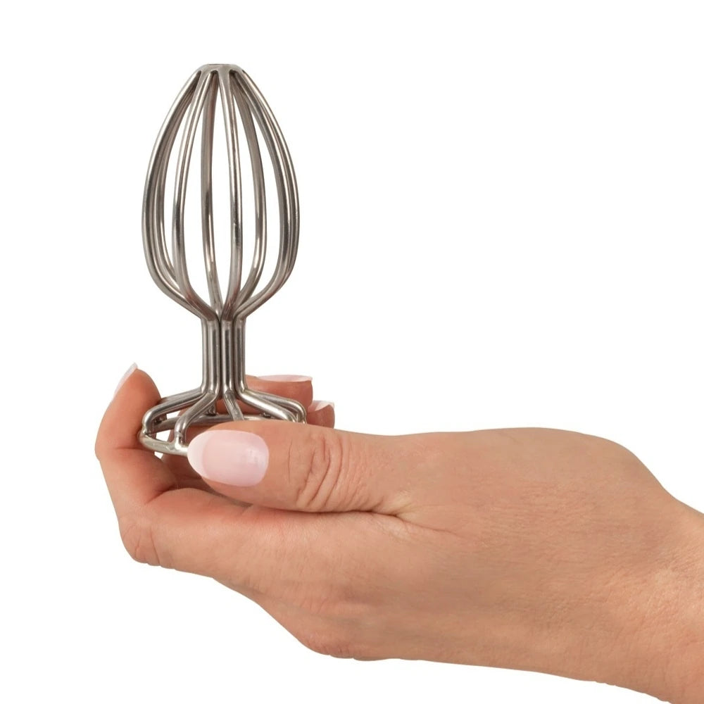 Anos Finest Butt Wear Metal Cage Butt Plug Metal Anal Plug