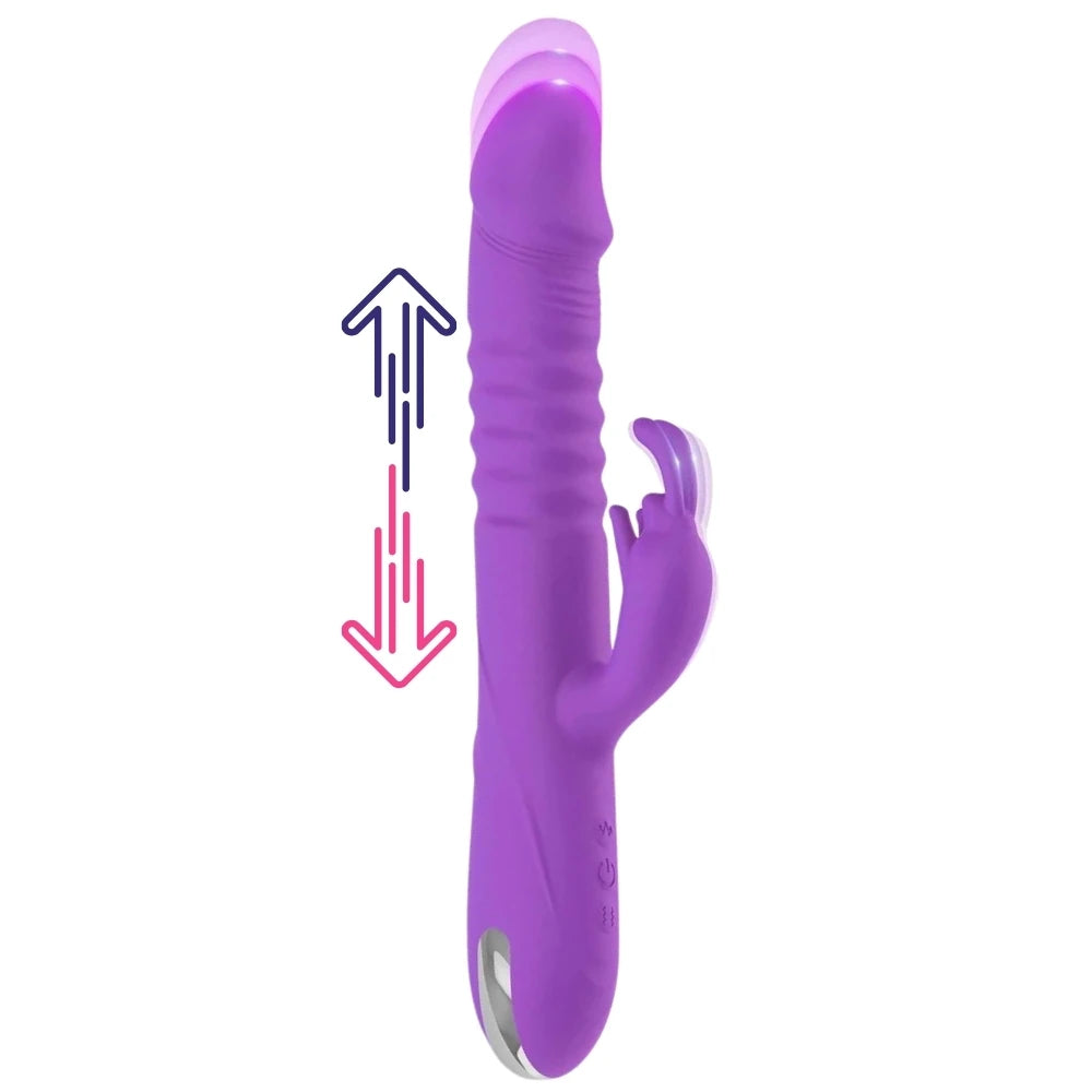 Erox G-Fantasy Aise Bionic Design İleri Geri Hareketli Rabbit Vibratör