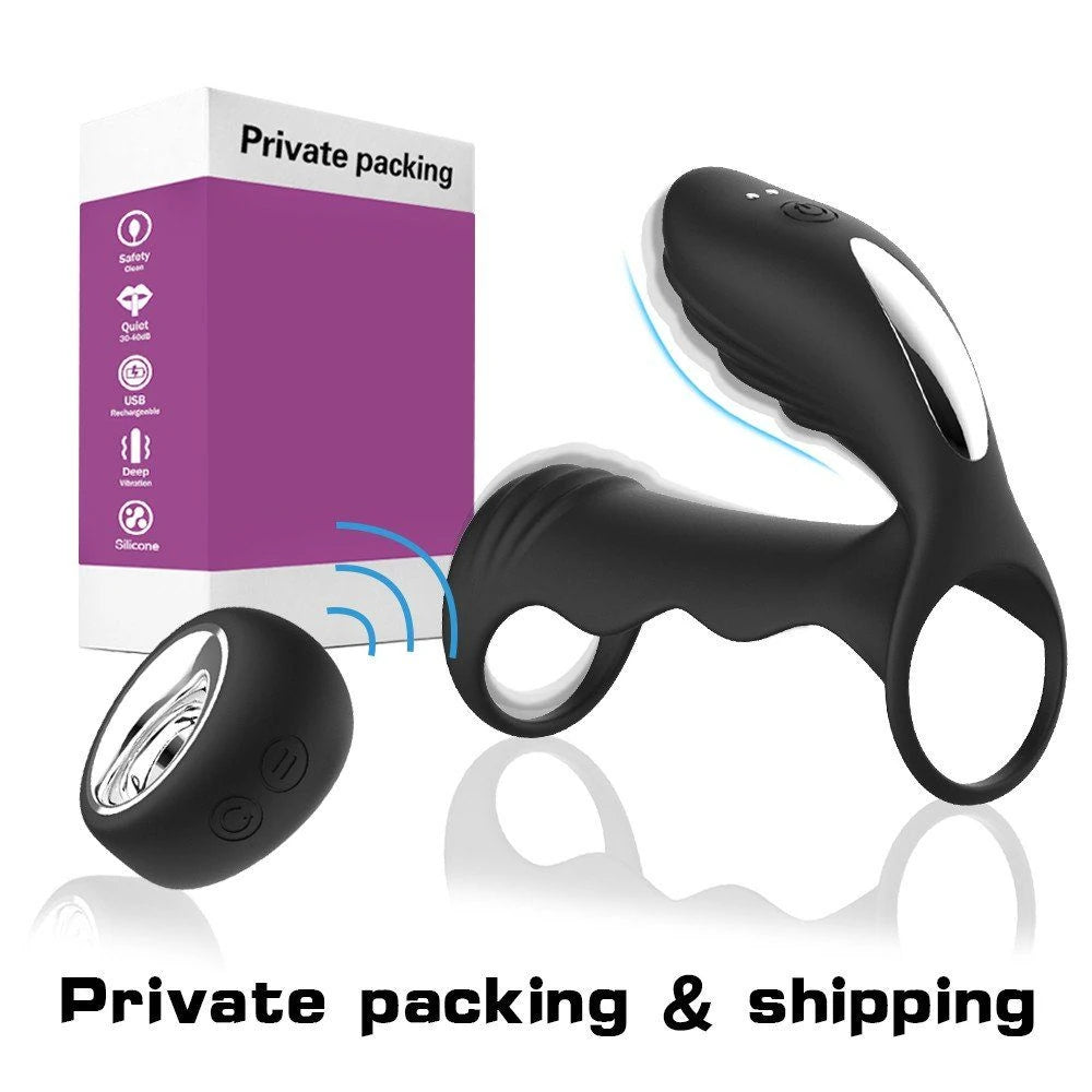 Erox Cockring Clitoral Stimulation Uzaktan Kumandalı Penis Kafesi