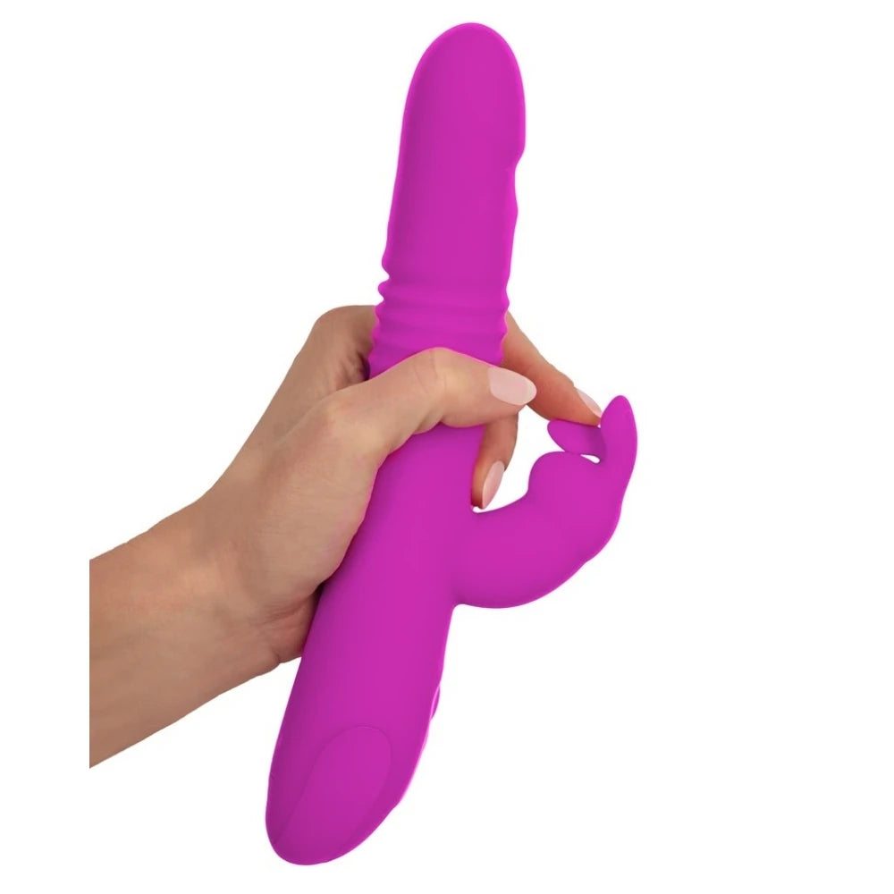 Sweet Smile Thrusting Pearl İleri Geri Hareketli Rabbit Vibratör