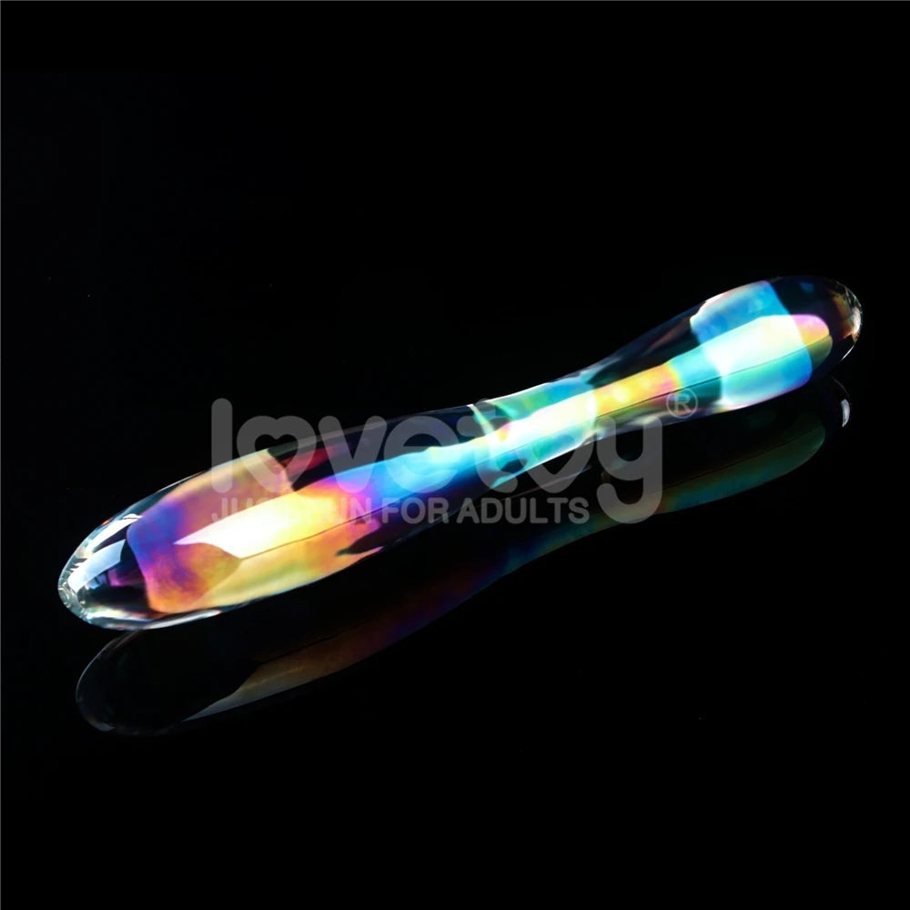 Lovetoy Twilight Gleam Glass Dildo Çift Taraflı Cam Dildo