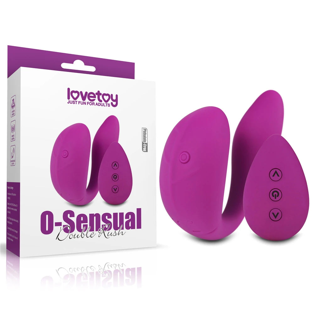 Lovetoy O-Sensual Double Rush Çiftlere Özel Uzaktan Kumanda Vibratör
