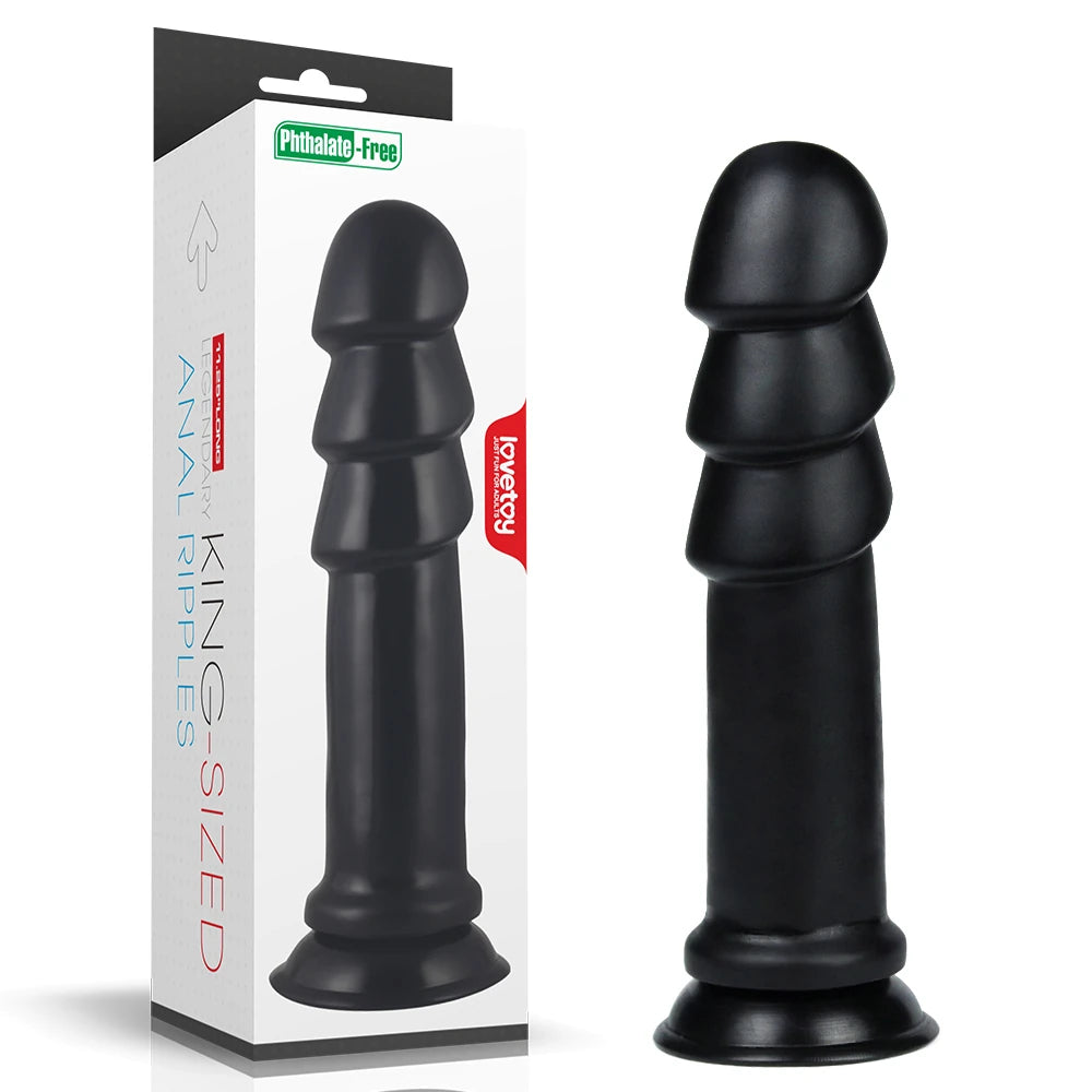 Lovetoy King Sized 28 cm Dalgalı Flexible Dev Anal Dildo