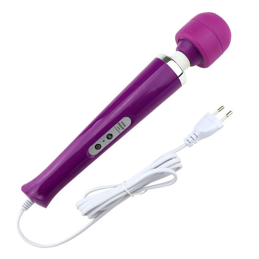 Erox Magic Massager Purple Profesyonel 10 Modlu Güçlü Masaj Wand Vibratör