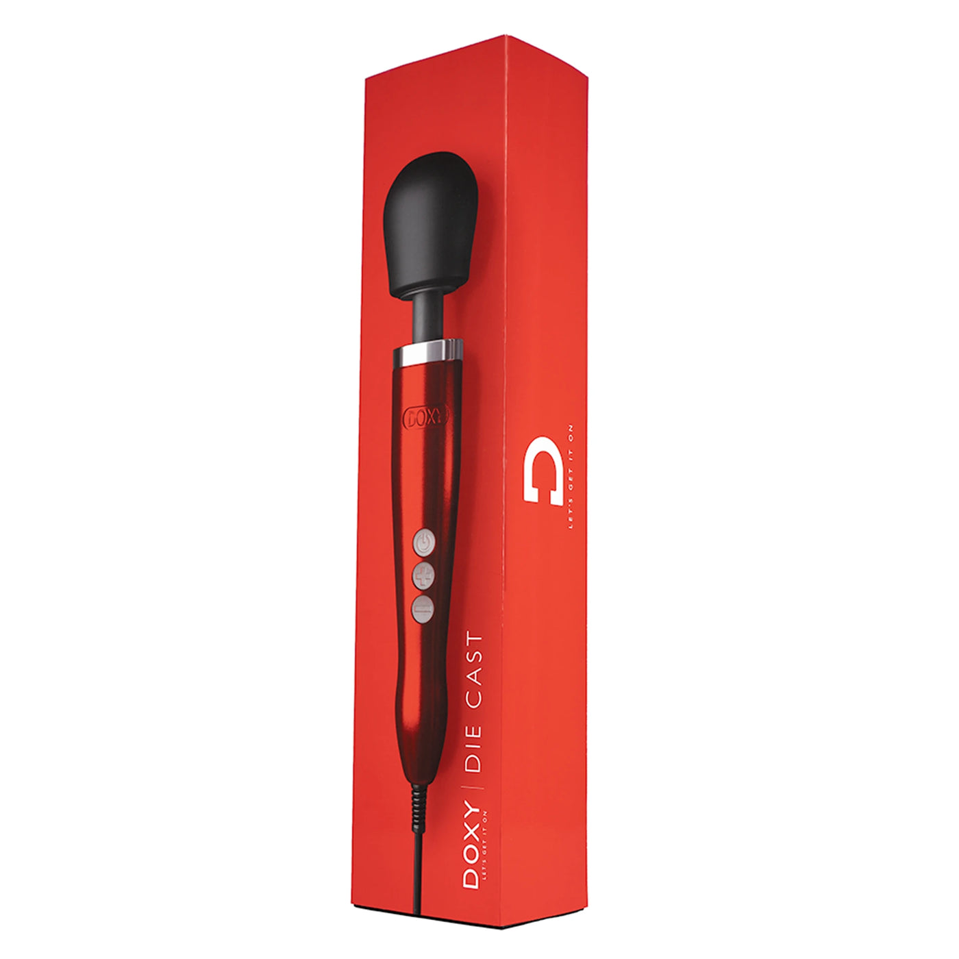 Doxy Die Cast Metal Wand Massager Masaj Aleti - Red