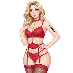 Erox She Fantasy Wear Erotik Jartiyer Takım