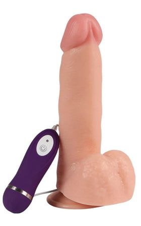 Dildo Series Luxy 20 cm 10 Modlu Realistik Titreşimli Penis