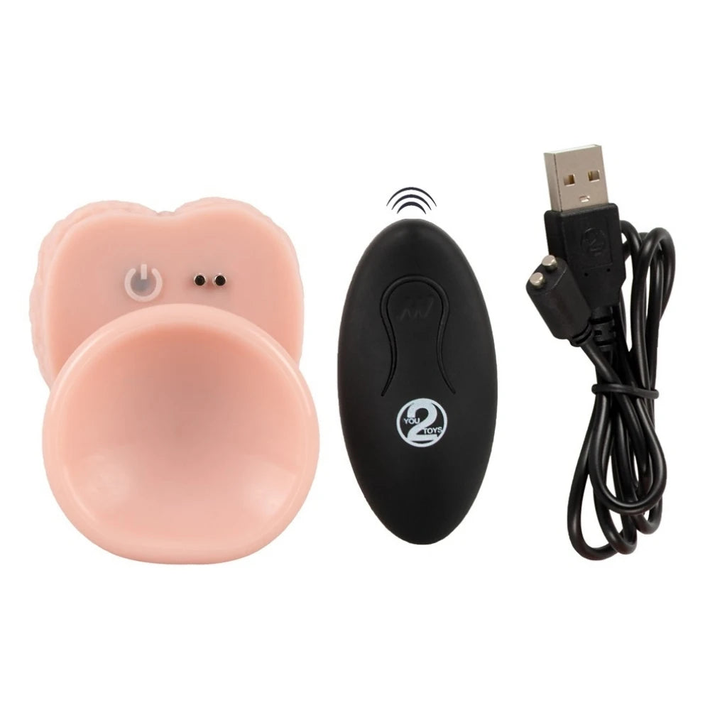 You2Toys RC Medical Silicone Belden Bağlamalı İleri Geri Hareketli Titreşimli Penis