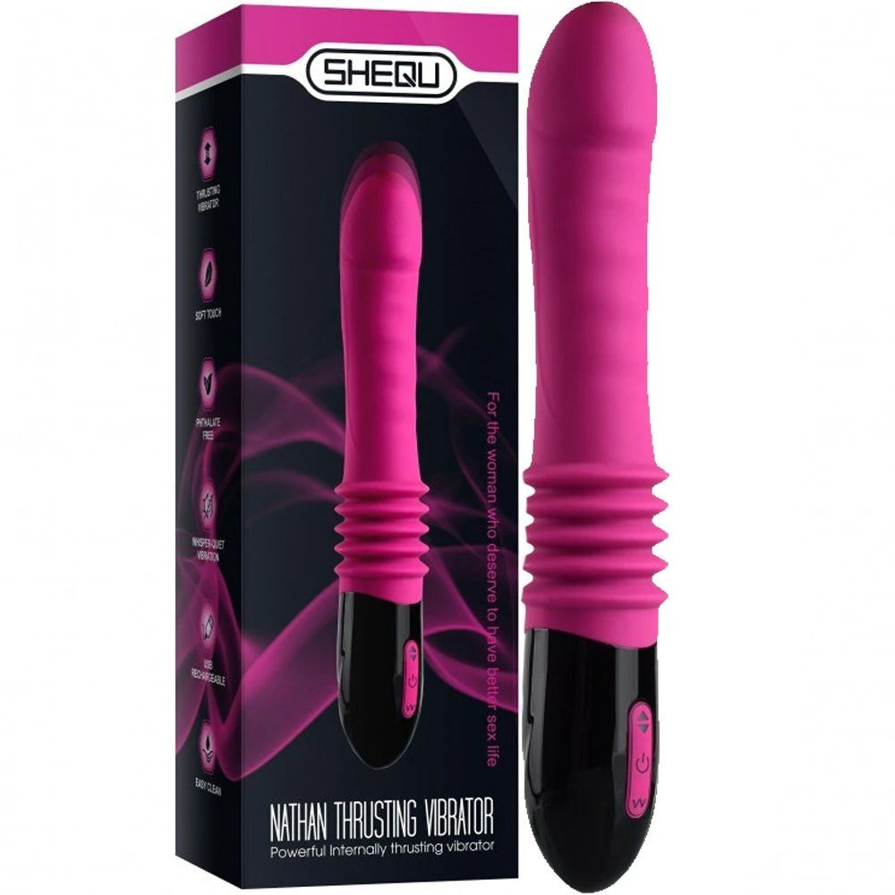 Shequ Nathan Thrusting 10 Modlu Hareketli Seks Vibratörü