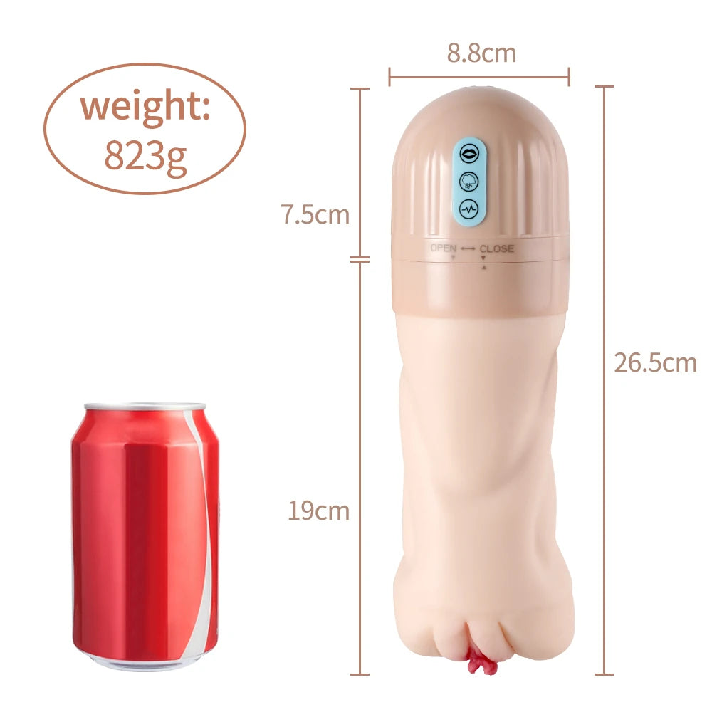 Shequ No.6 Beta Suction Emiş Güçlü Titreşimli Masturbator Vajina SQ-MA60120