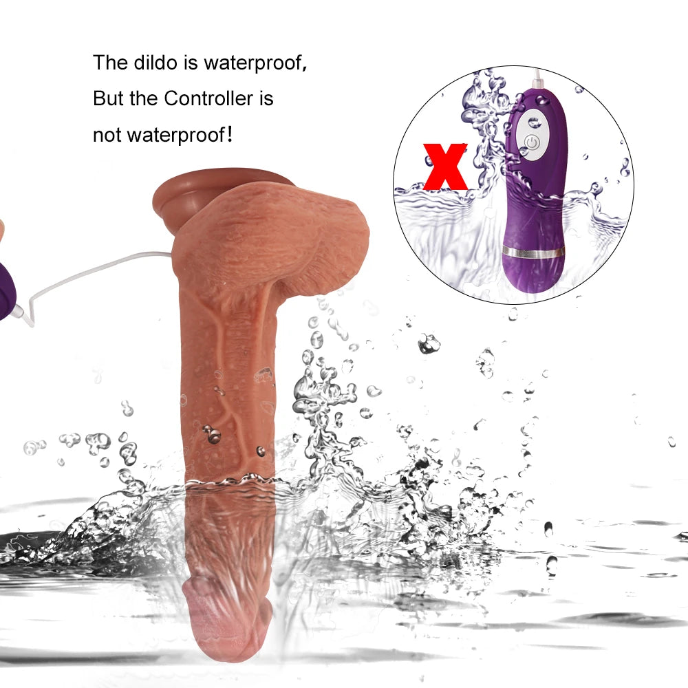 Shequ Dildo Series Little Dean Natural Doku 19.5 cm Titreşimli Realistik Penis