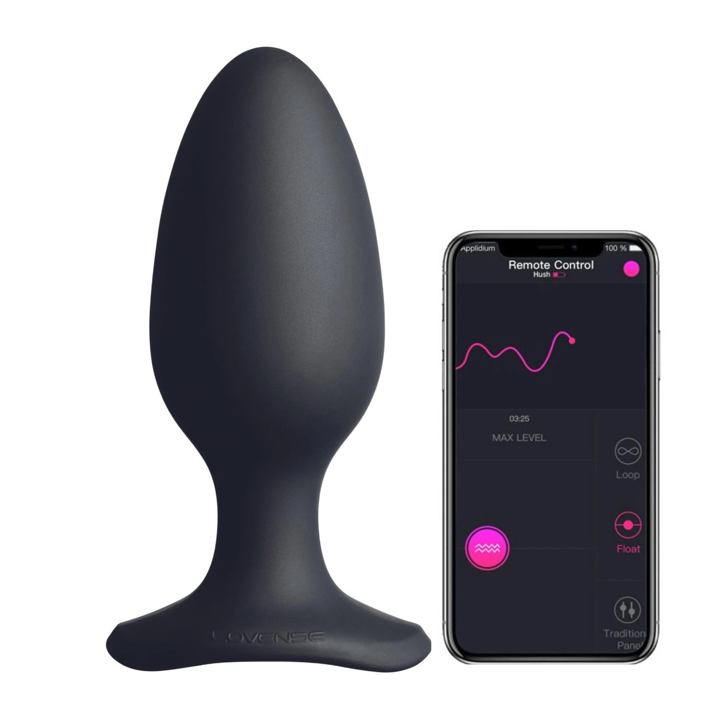 Lovense Hush 2 Butt Plug L 57 mm Telefon Uyumlu Anal Vibratör