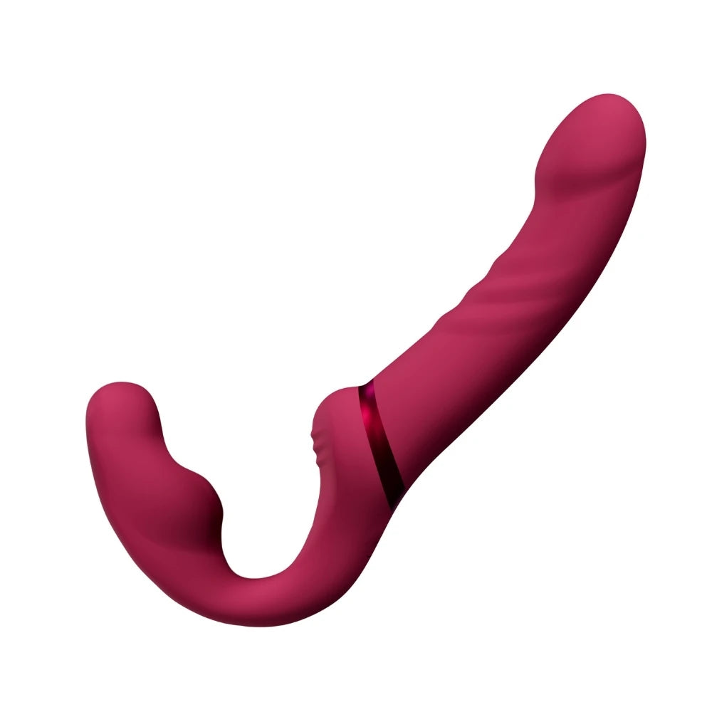 Lovense Lapis Telefon Kontrollü Titreşimli Strapless Strapon Dildo