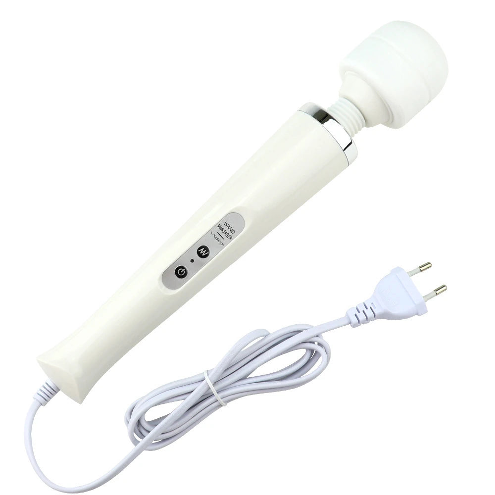 Erox Magic Massager White Profesyonel 10 Modlu Güçlü Masaj Aleti