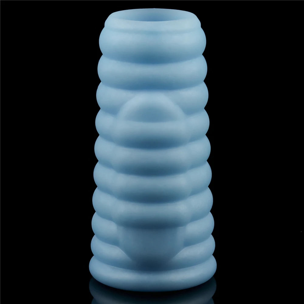 Lovetoy Wave Knights Ring Blue Titreşimli Yarım Penis Kılıfı