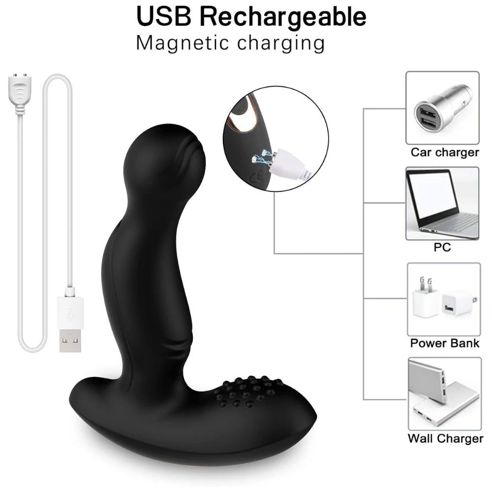 Erox Anal Fantasy Waggle Uzaktan Kumanda Kontrollü Prostat Vibratör