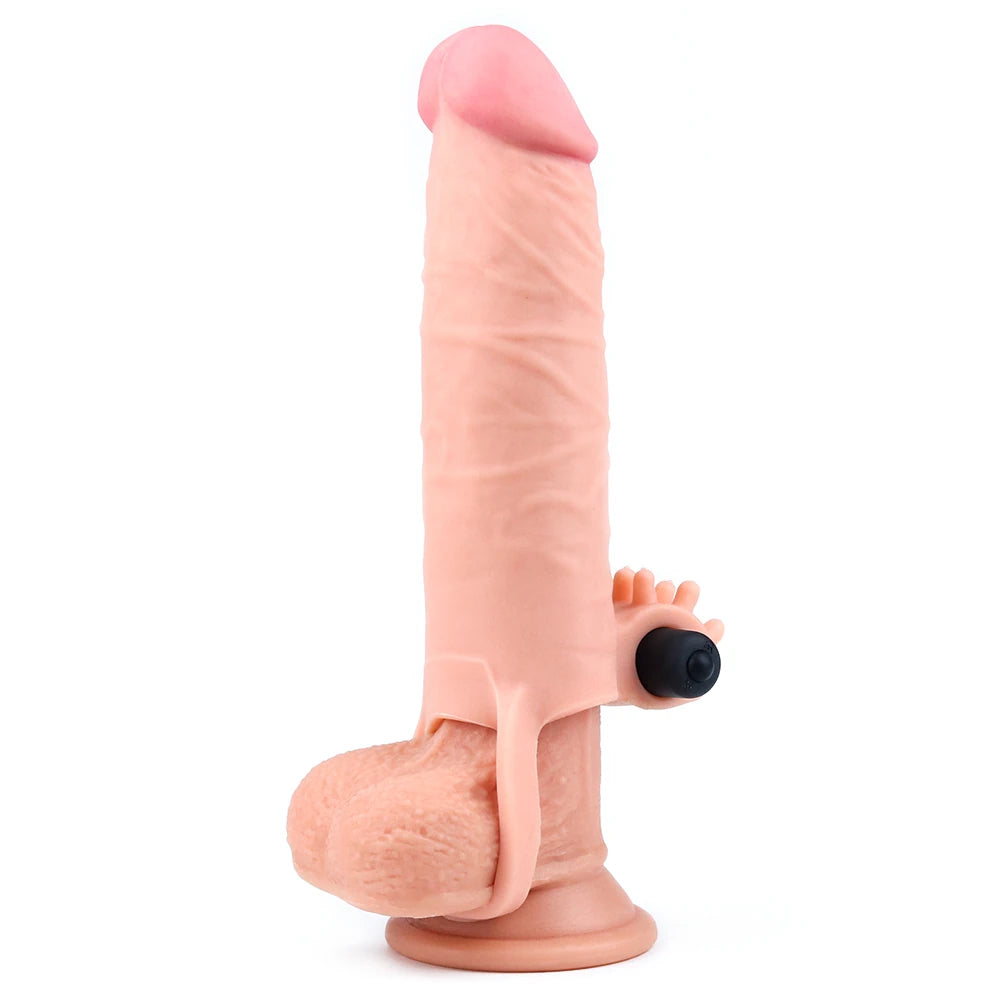 Lovetoy Pleasure X-Tender Vibrating Sleeve 3 cm Uzatmalı Penis Kılıfı