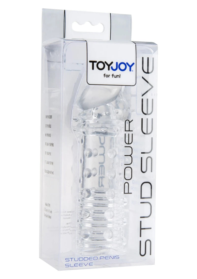 ToyJoy Power Stud Sleeve Tırtıklı Penis Kılıfı-Clear