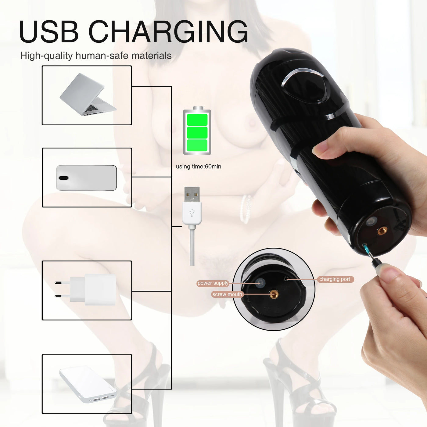 Shequ Dot Sabitlenebilir 3 Hız 7 Mod Titreşimli Realistik Vajina
