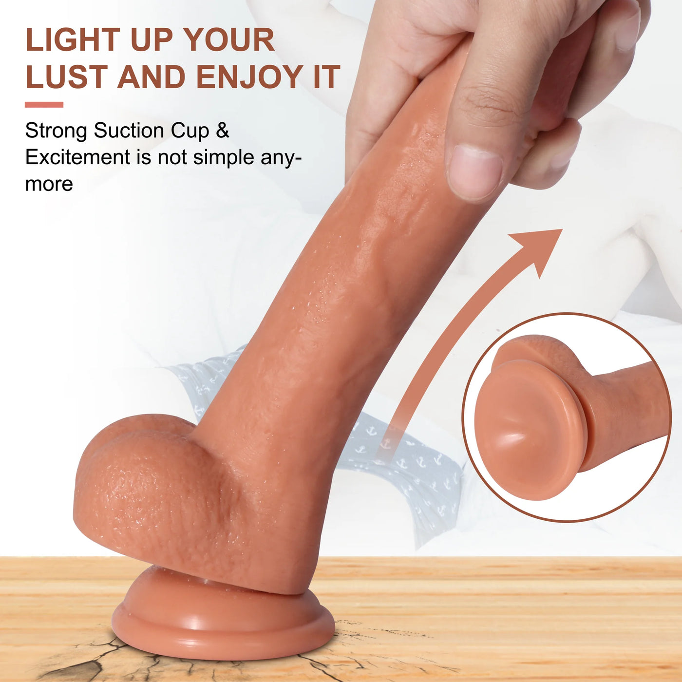 Shequ Dildo Series Sean Natural Doku 22 Cm Realistik Penis