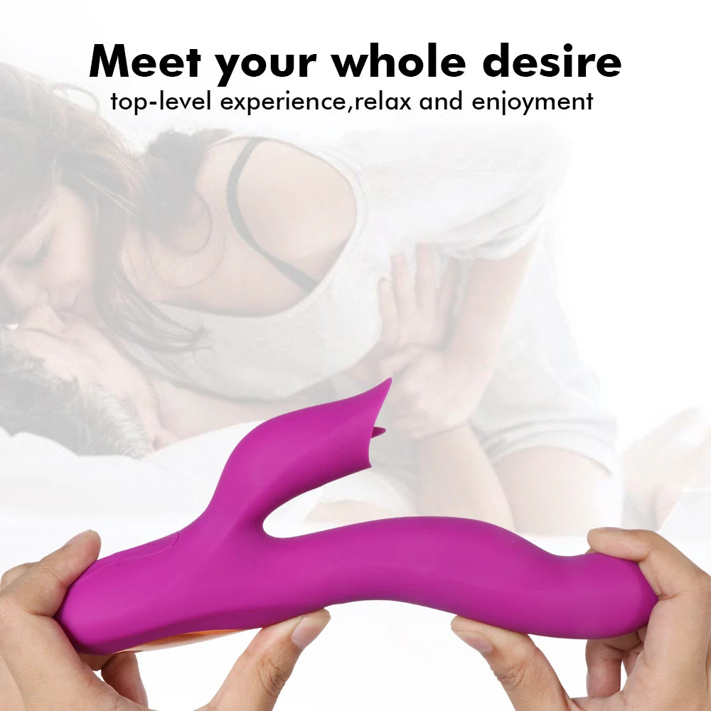 Pearly Dil Hareketli G-Noktası Purple Vibratör